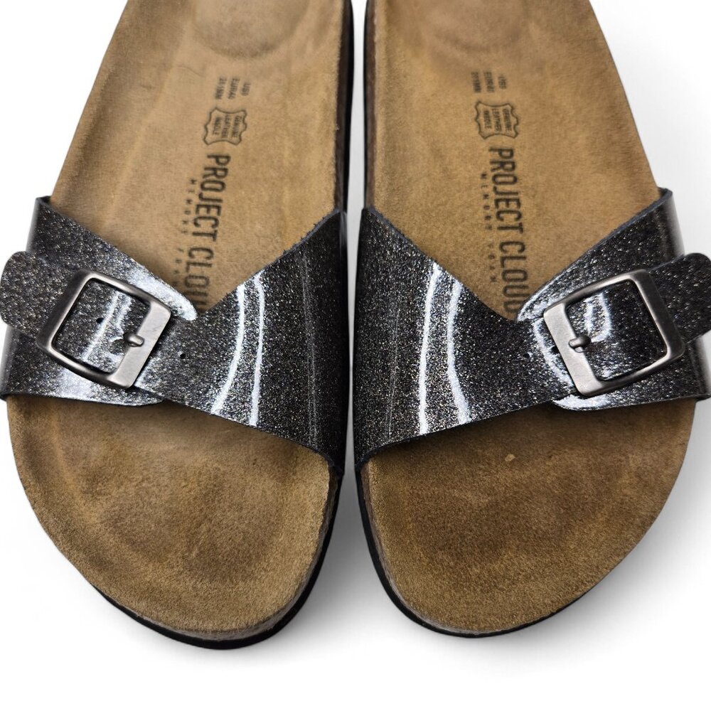 Project Cloud Metallic Strap Slide Sandals Women'… - image 7